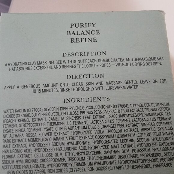 Byroe Peach Kombucha Tea Purifying Clay Mask Full Size - Picture 12 of 13